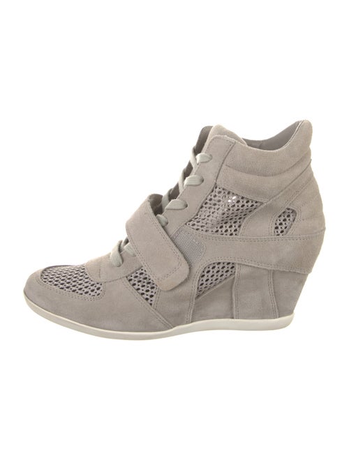 Ash Suede Printed Lace-Up Boots