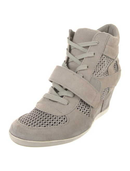 Ash Suede Printed Lace-Up Boots