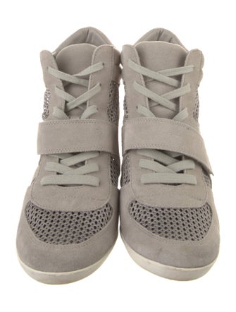 Ash Suede Printed Lace-Up Boots