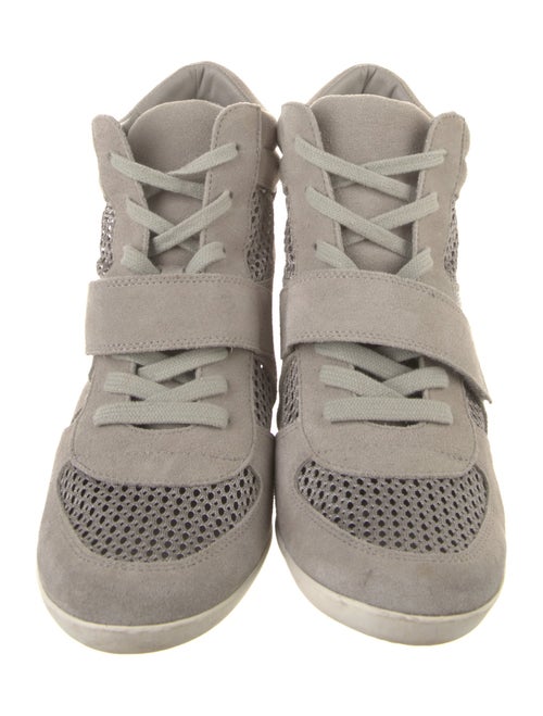 Ash Suede Printed Lace-Up Boots