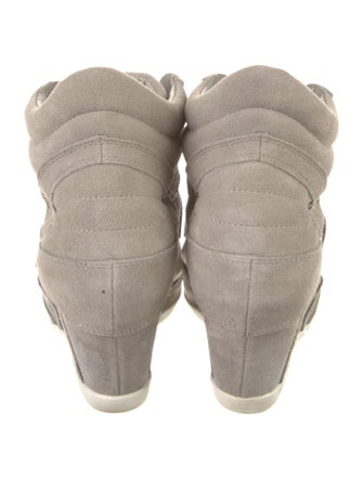 Ash Suede Printed Lace-Up Boots