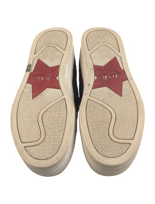 Ash Leather Trim Embellishment Sneakers