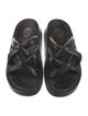 Ash Leather Slides