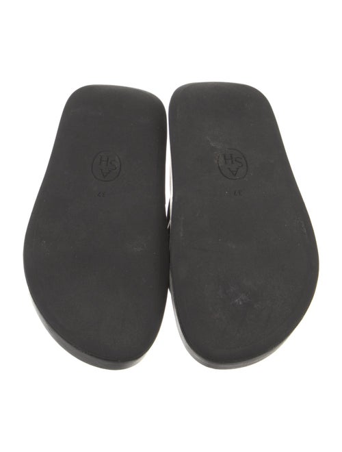 Ash Leather Slides
