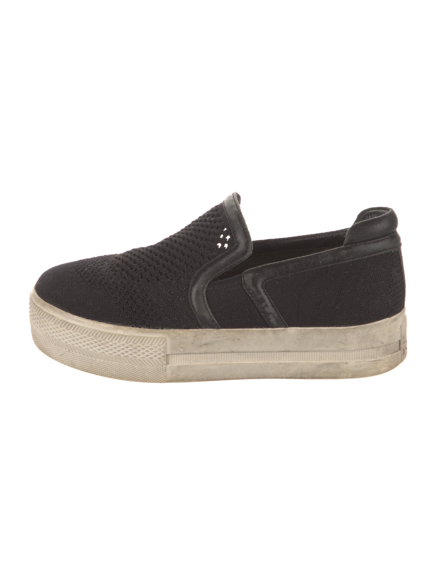 Ash Leather Trim Embellishment Sneakers