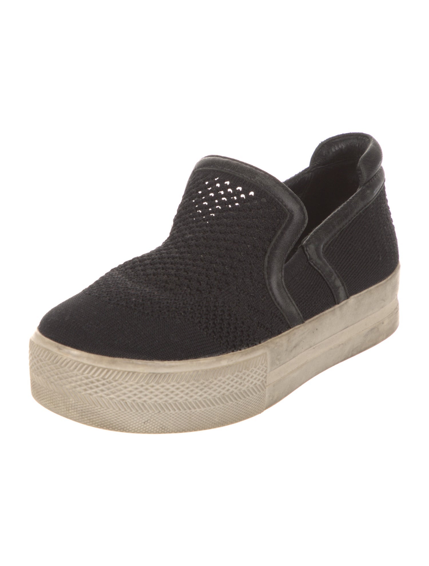 Ash Leather Trim Embellishment Sneakers