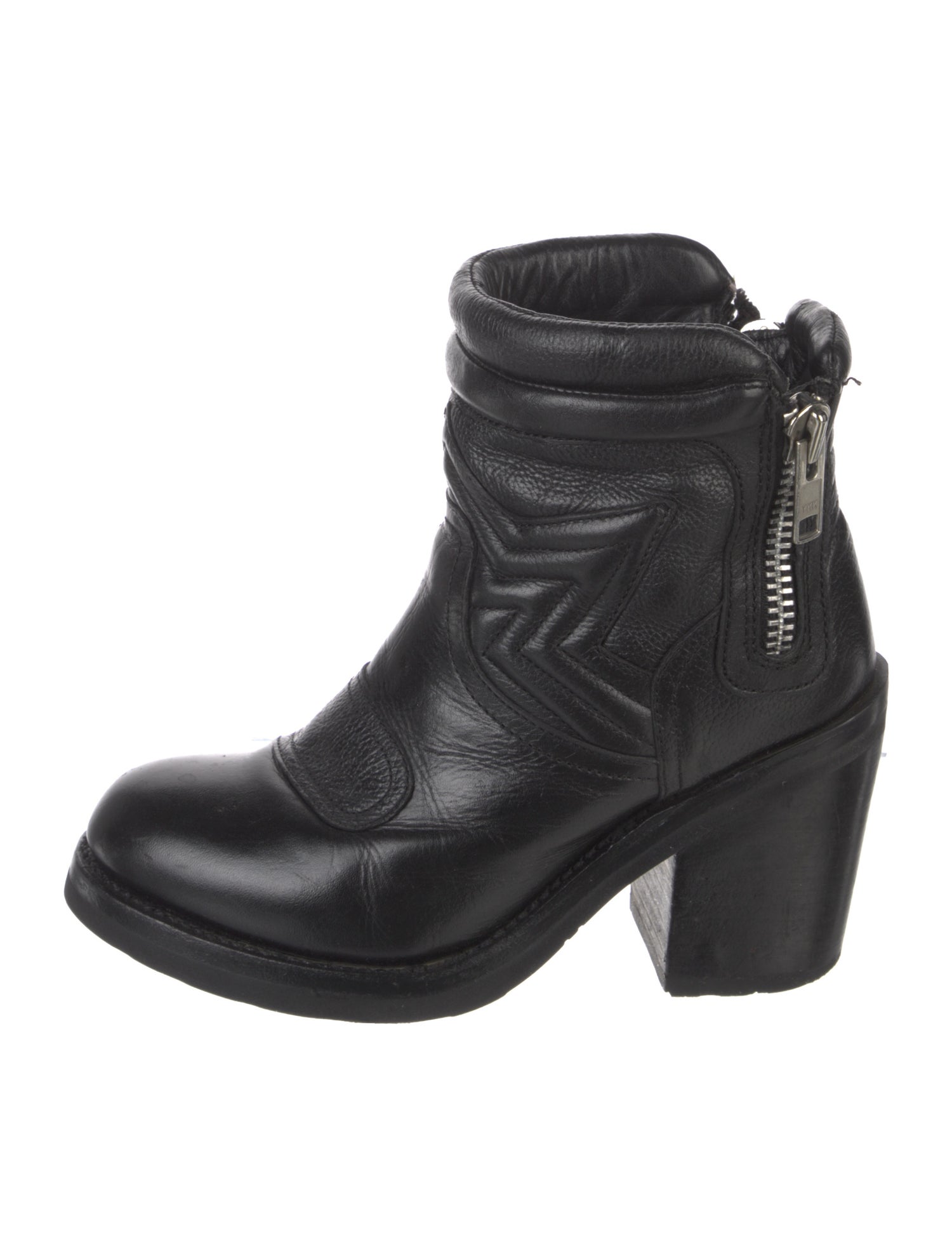 Ash Leather Moto Boots