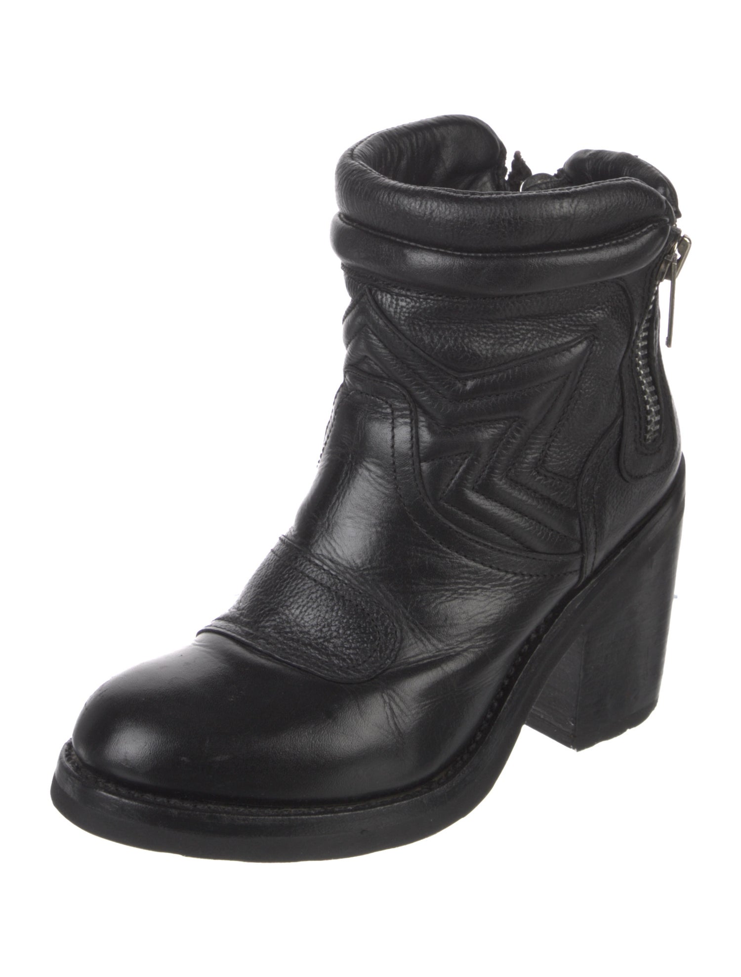 Ash Leather Moto Boots