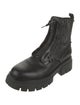 Ash Leather Printed Combat Boots