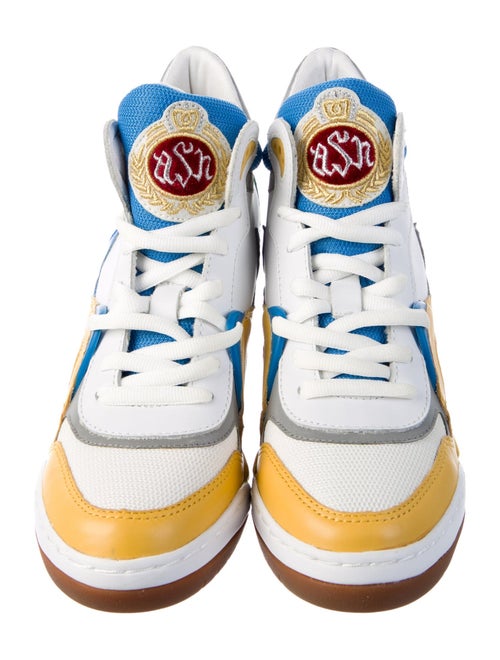 Ash Leather Printed T-Strap Pumps