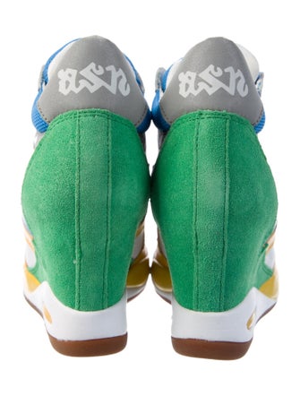 Ash Leather Printed T-Strap Pumps