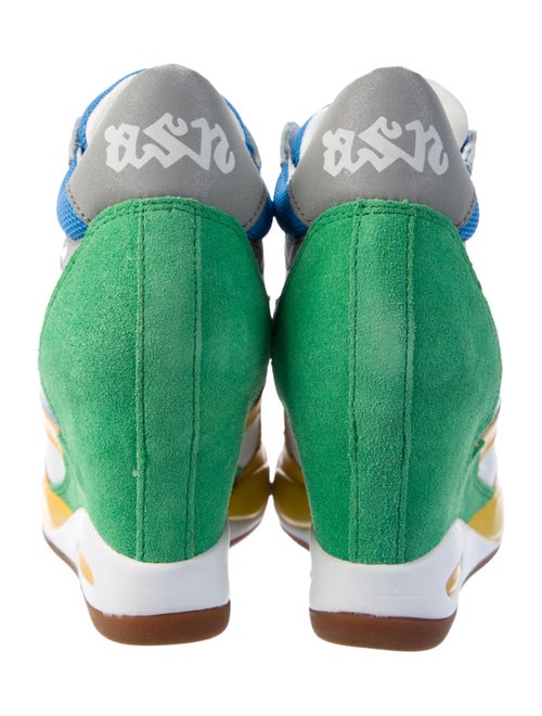 Ash Leather Printed T-Strap Pumps