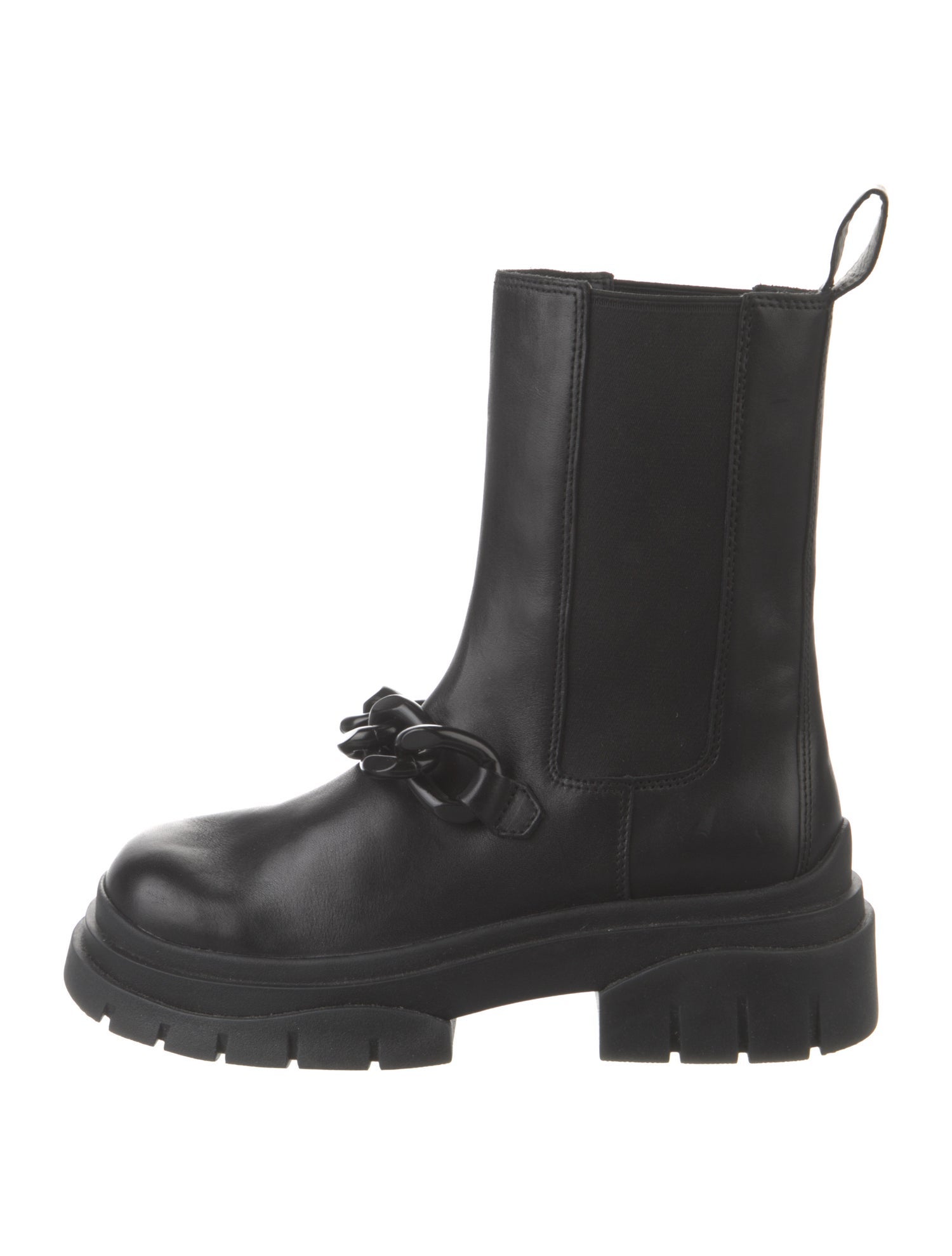 Ash Leather Combat Boots