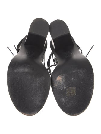 Ash Leather Studded Accents Gladiator Sandals