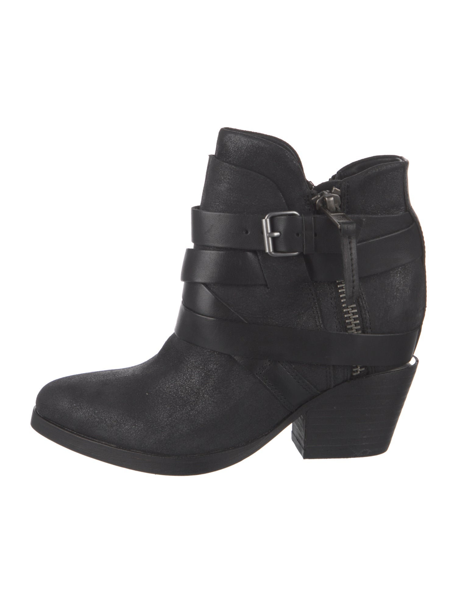 Ash Suede Moto Boots