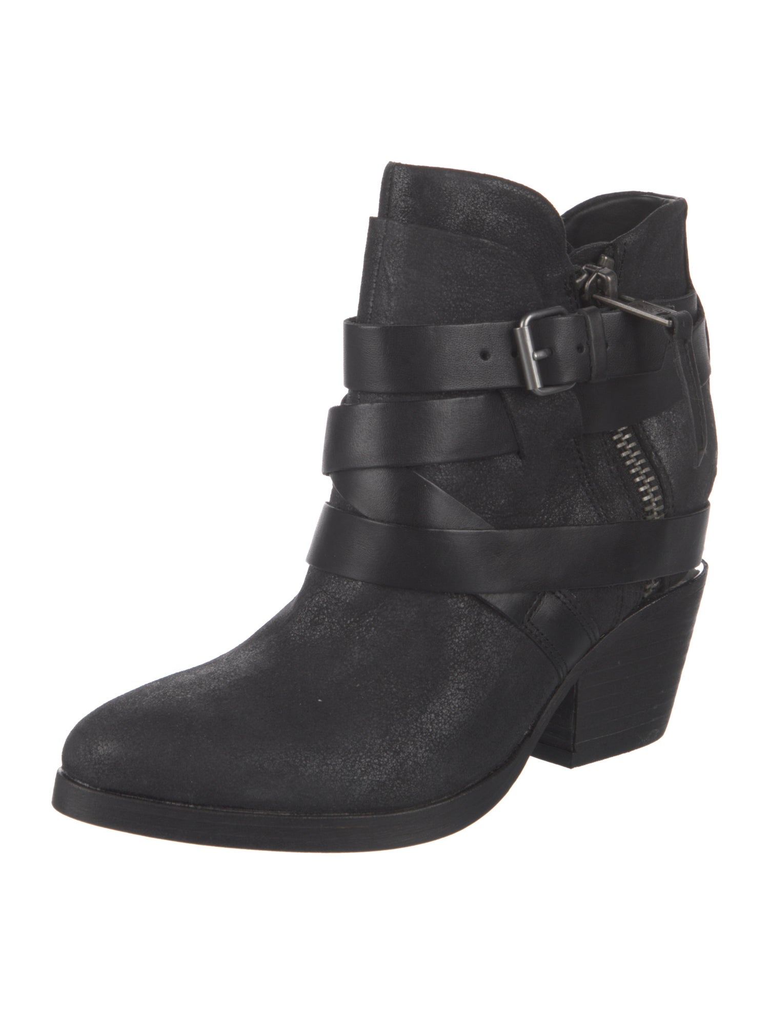 Ash Suede Moto Boots