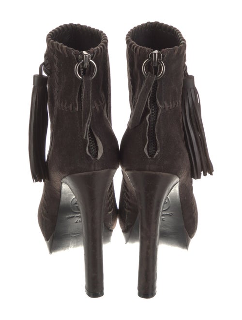 Ash Suede Whipstitch Trim Boots