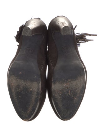 Ash Suede Whipstitch Trim Boots