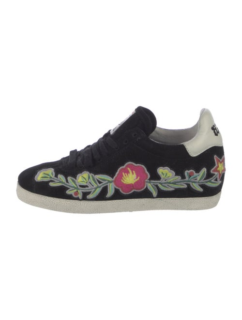 Ash Suede Floral Print Sneakers