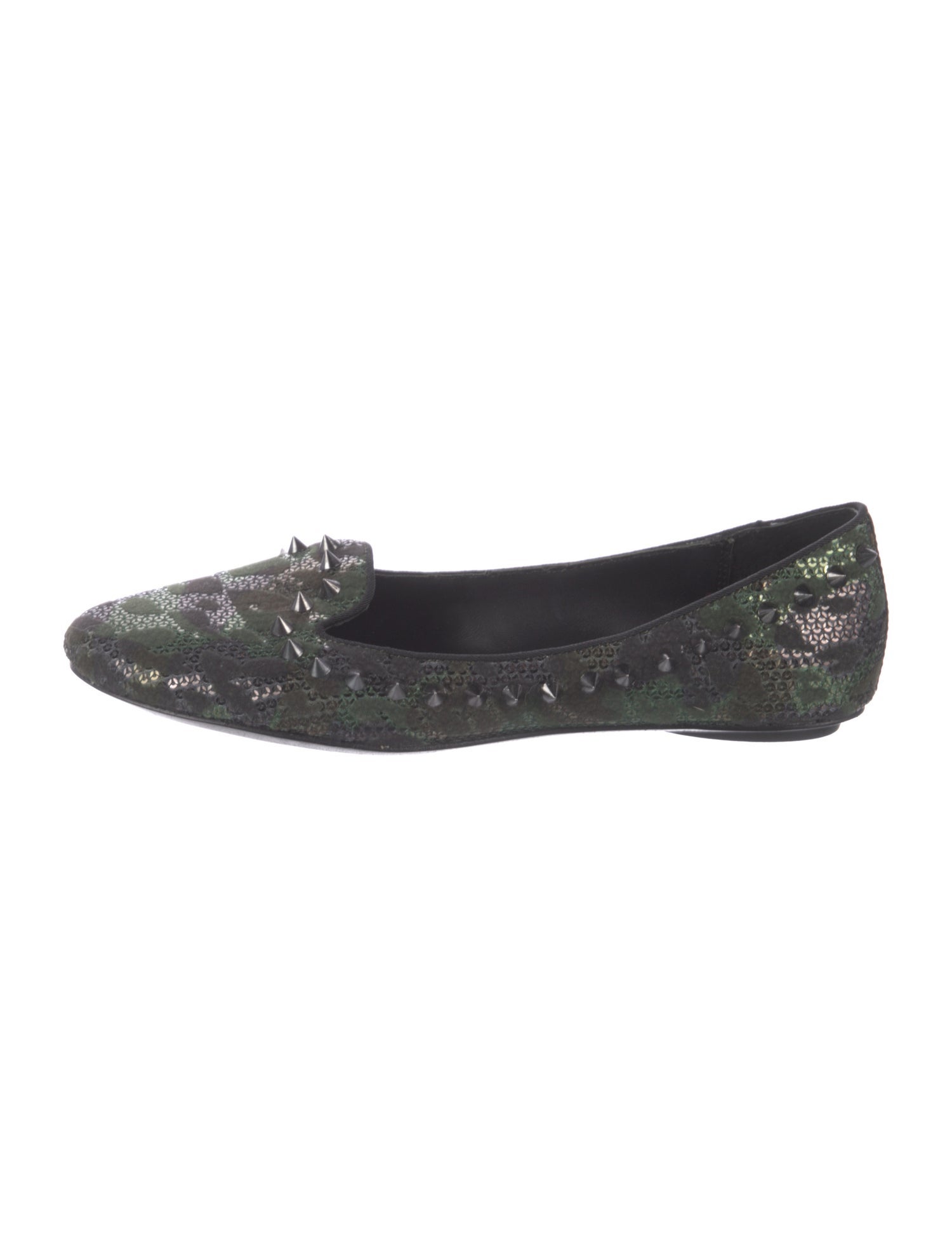 Ash Printed Studded Accents Loafers
