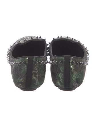 Ash Printed Studded Accents Loafers