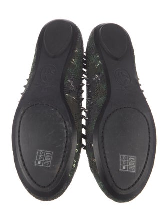 Ash Printed Studded Accents Loafers