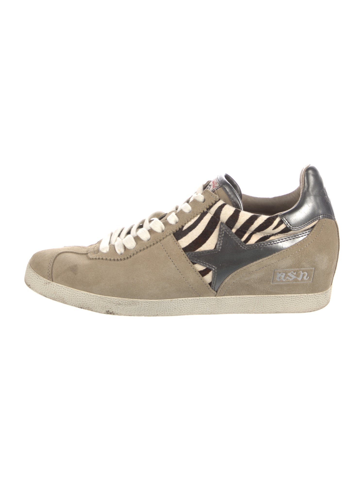 Ash Suede Animal Print Sneakers