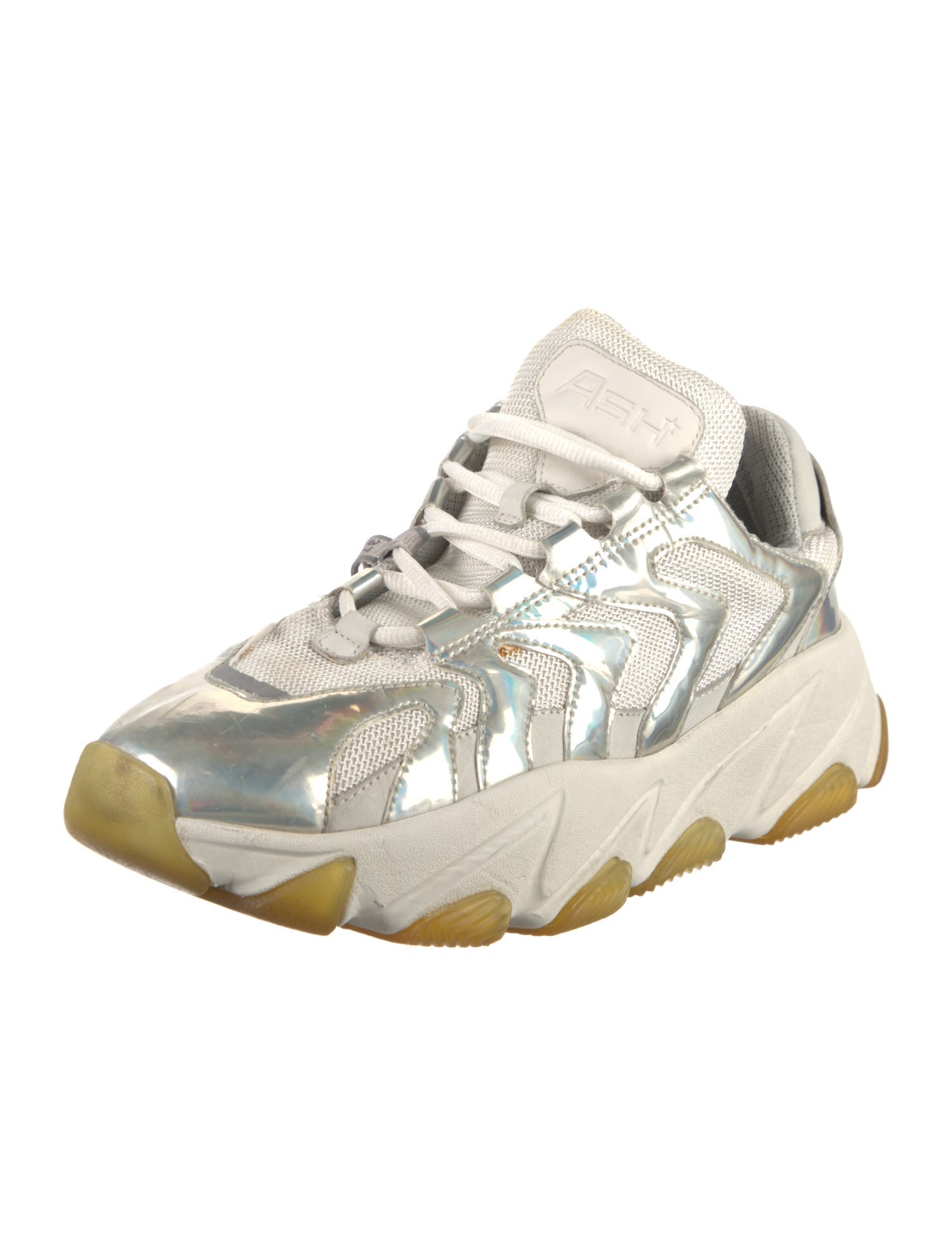 Ash Leather Chunky Sneakers