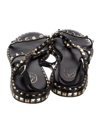 Ash Leather Slingback Sandals