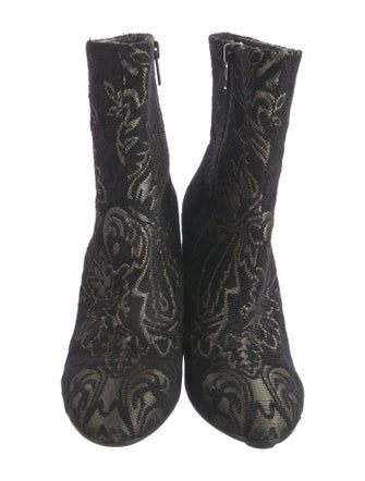 Ash Printed Embroidered Accent Boots