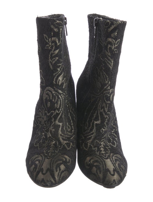 Ash Printed Embroidered Accent Boots