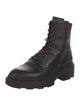 Ash Leather Combat Boots