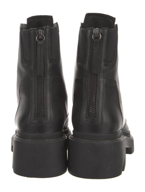 Ash Leather Combat Boots