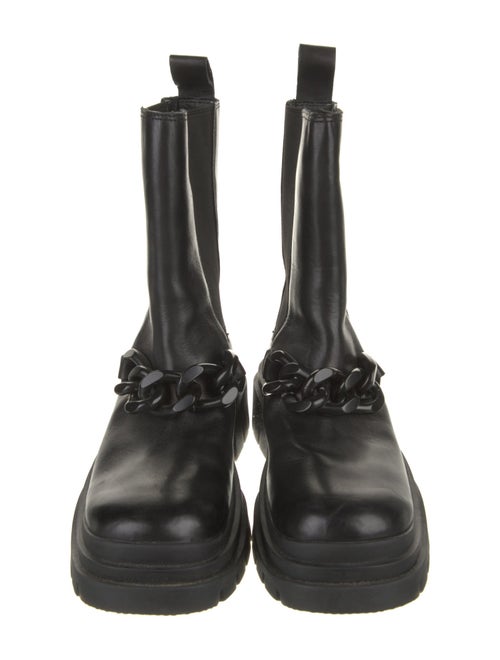 Ash Leather Combat Boots