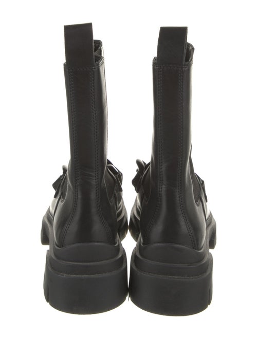 Ash Leather Combat Boots