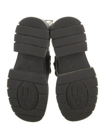 Ash Leather Combat Boots