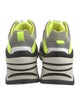Ash Leather Colorblock Pattern Chunky Sneakers