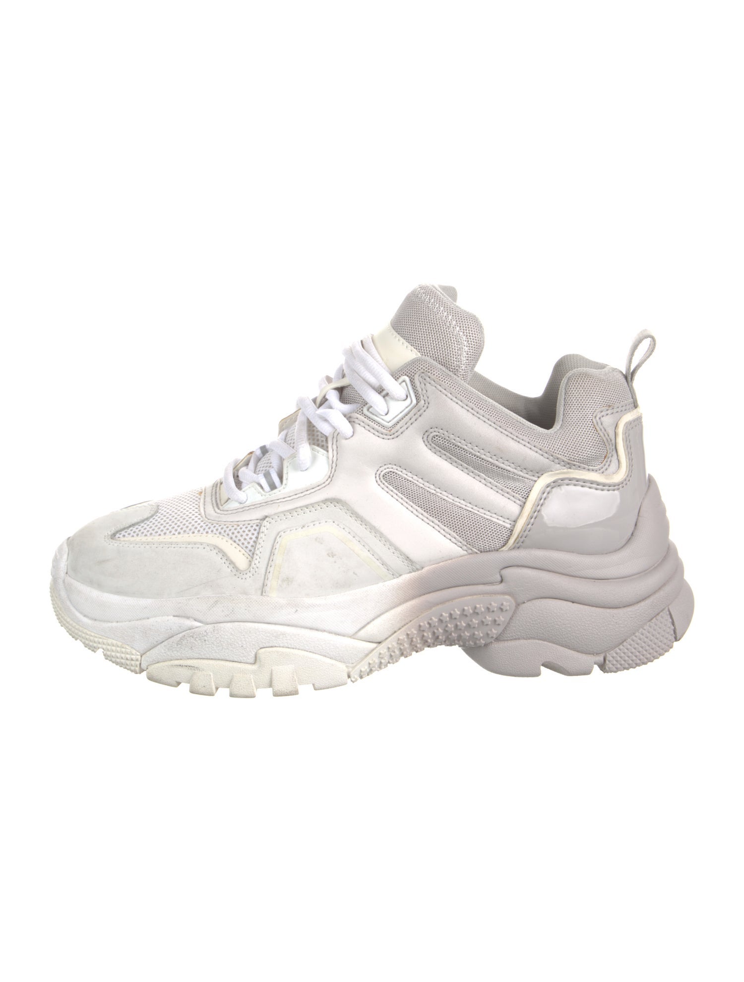 Ash Leather Chunky Sneakers