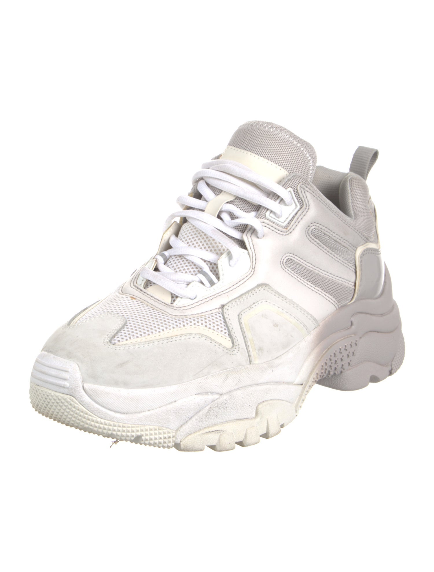 Ash Leather Chunky Sneakers