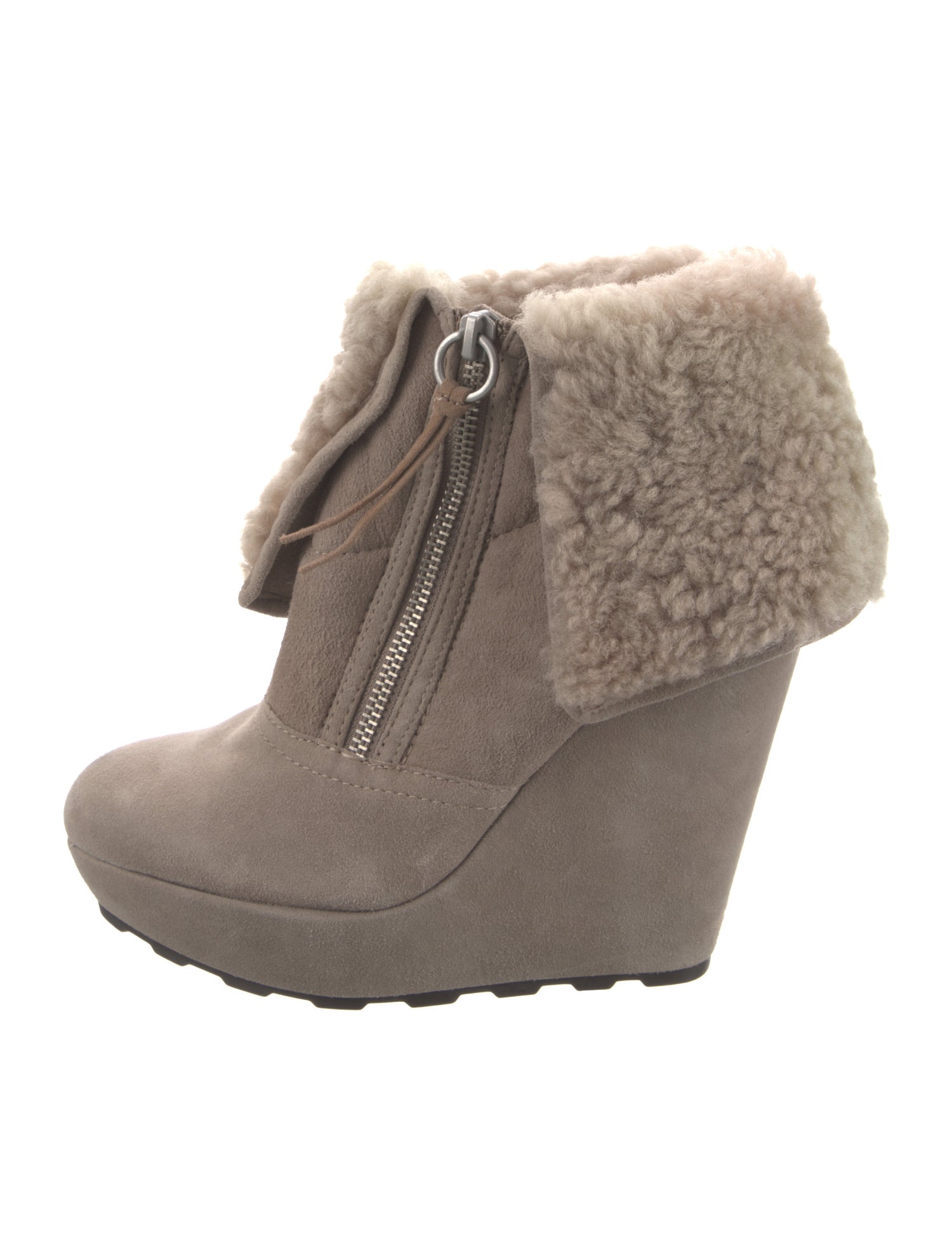 Ash Suede Lace-Up Boots