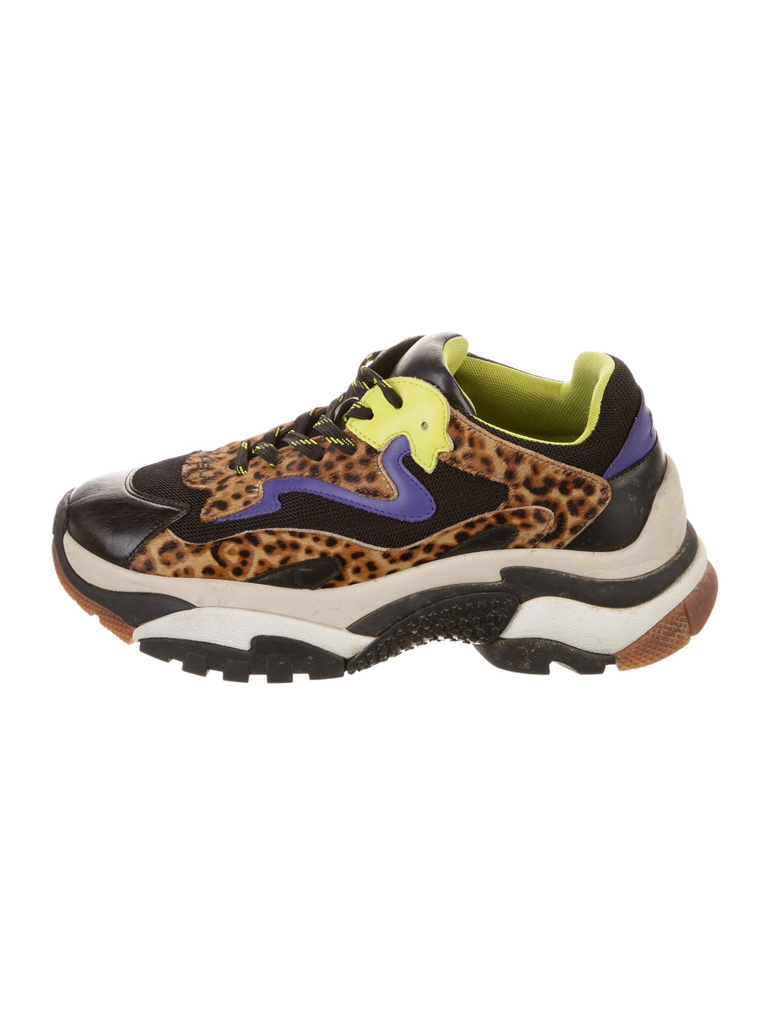 Ash Mesh Animal Print Sneakers