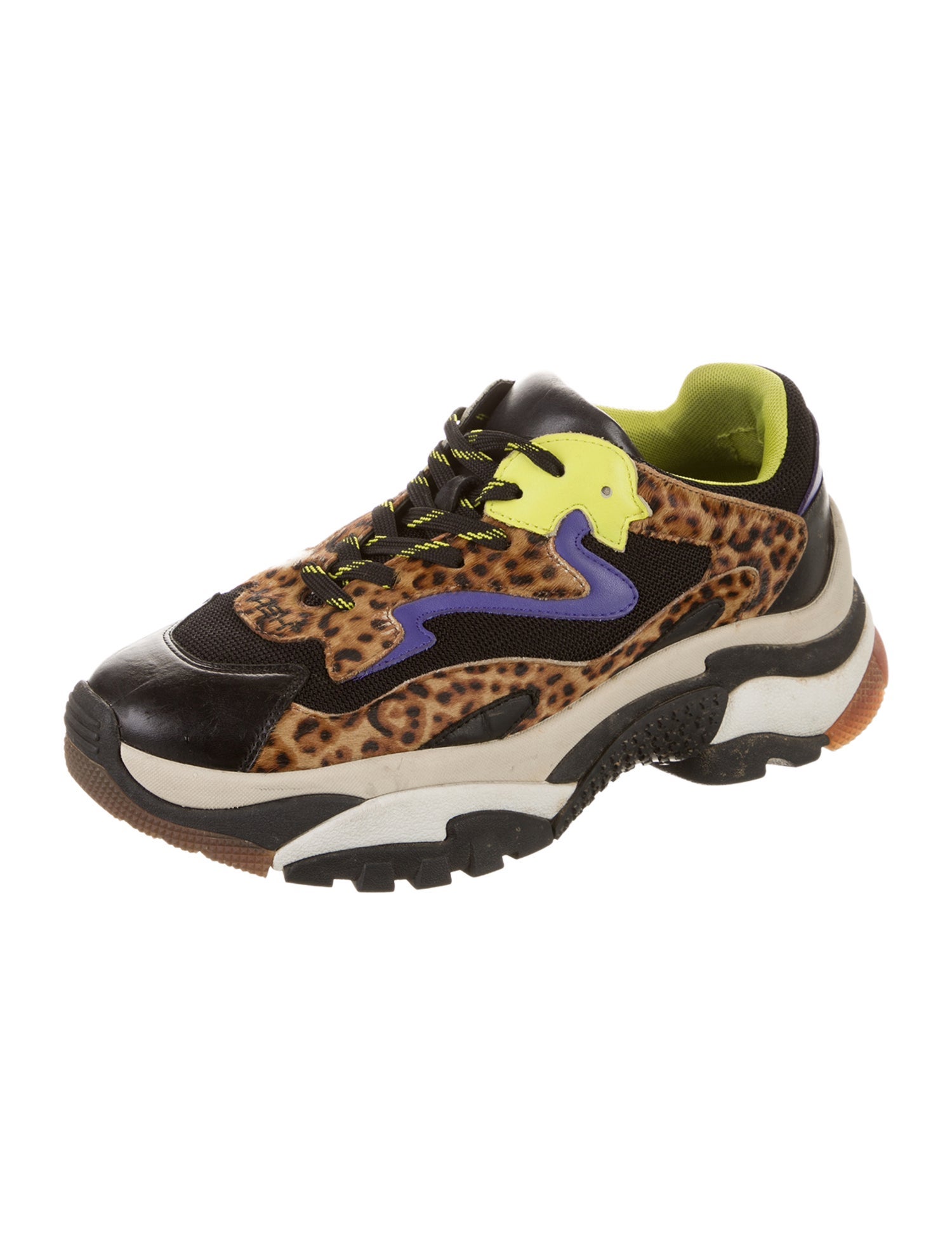 Ash Mesh Animal Print Sneakers