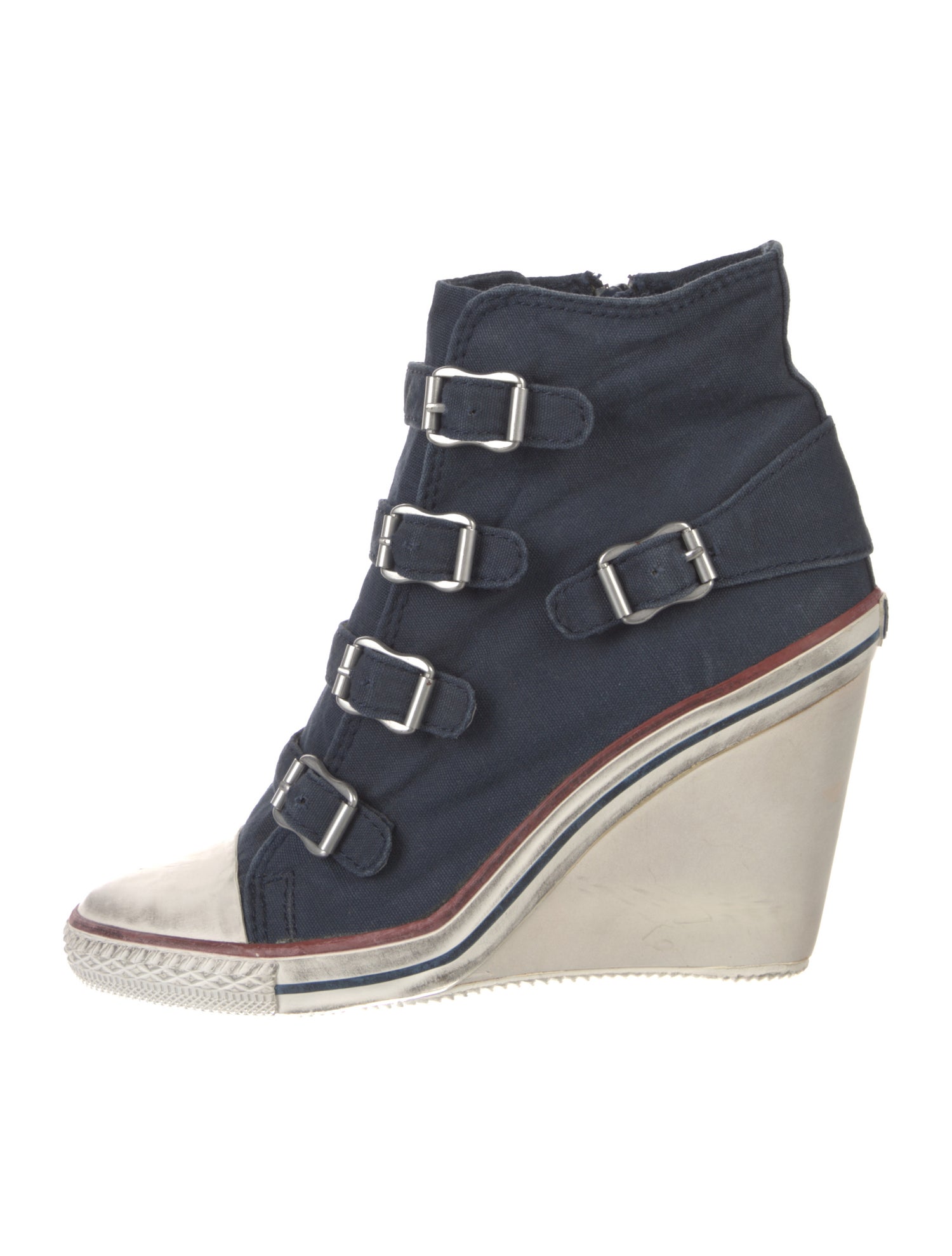 Ash Canvas Colorblock Pattern Boots