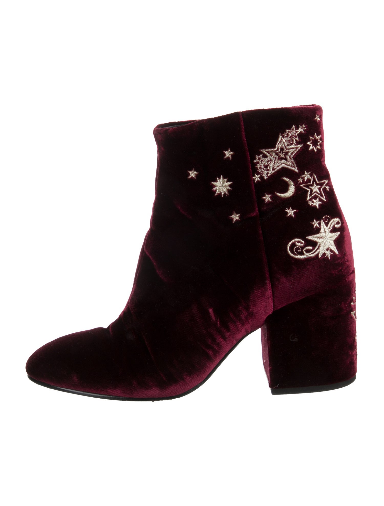 Ash Velvet Printed Boots