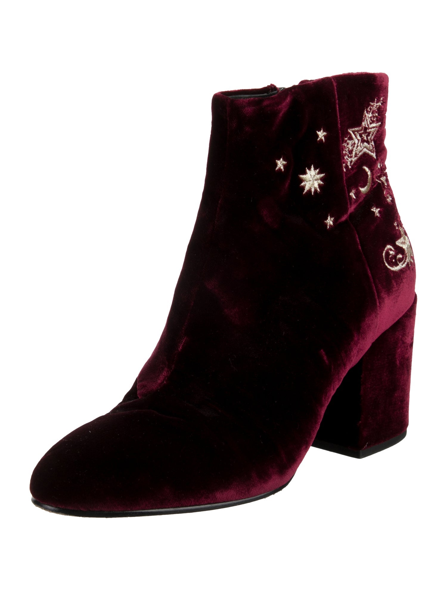 Ash Velvet Printed Boots