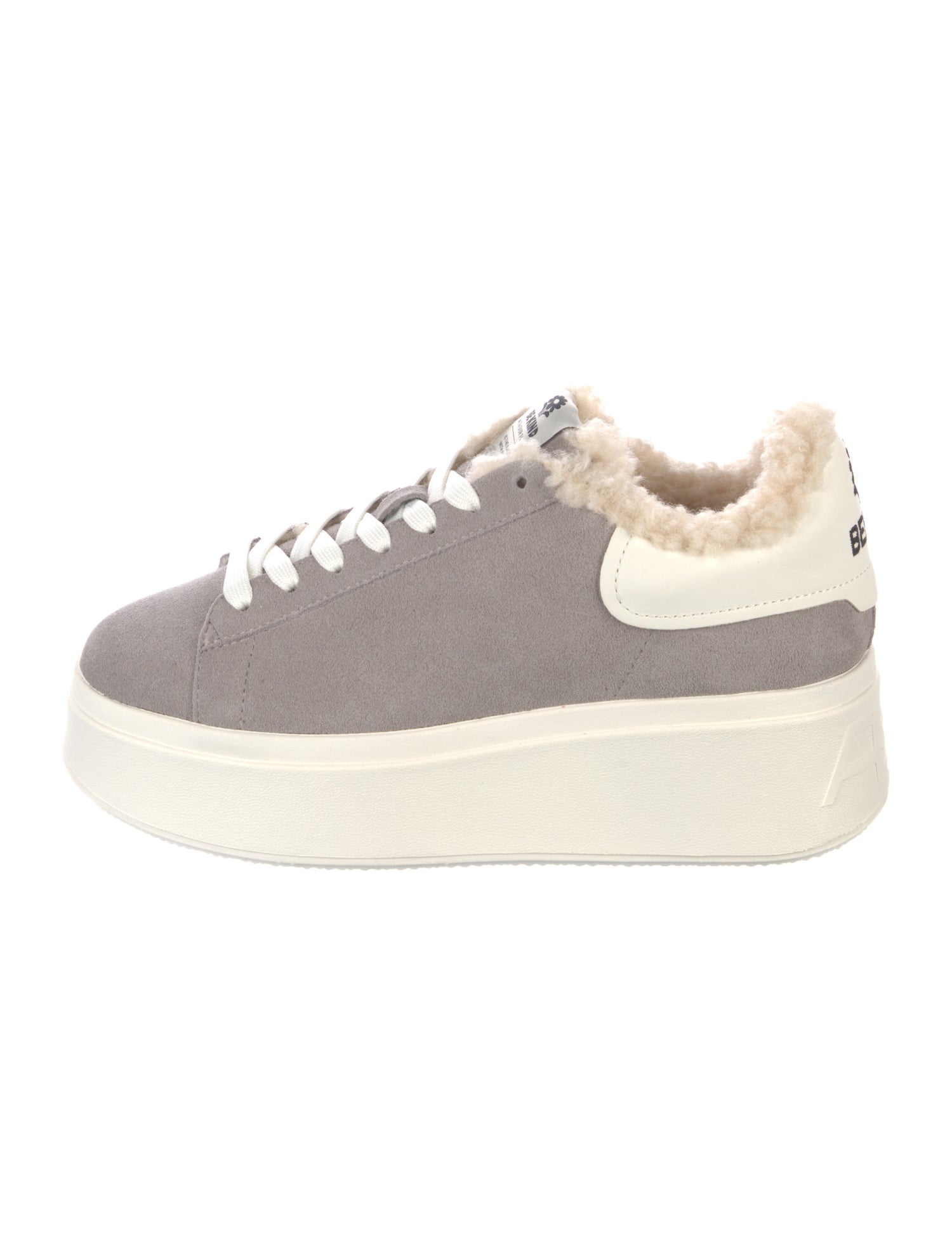 Ash Suede Fur Trim Sneakers