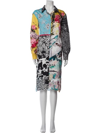 Ash Printed Midi Length Dress