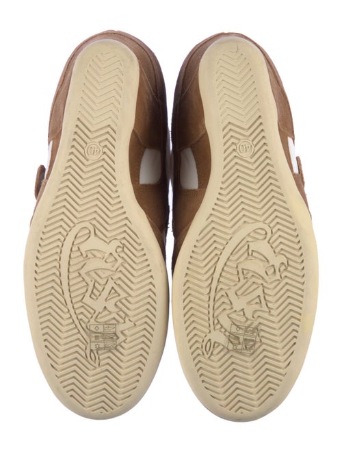 Ash Suede Colorblock Pattern Lace-Up Boots