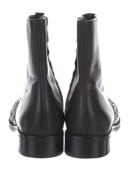 Ash Leather Combat Boots