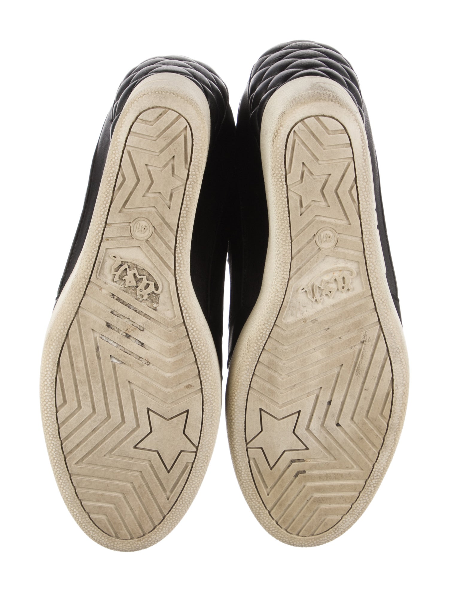 Ash Leather Wedge Sneakers